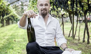 Andrea Moser, 41 anni, ha presentato il suo AMProject:il primo vino si chiamerà Flow (foto di Giandomenico Frassi)
