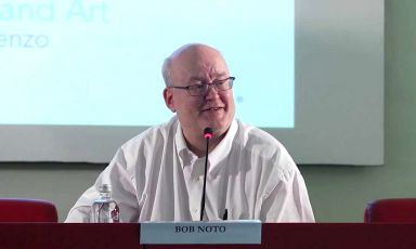 Bob Noto in una foto scattata nel 2013 durante un convegno all'Univesità di Scienze Gastronomiche dello Slow Food a Pollenzo in Piemonte
