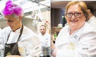 Cristina Bowerman e Valeria Piccini, chef e patron dei ristoranti Glass Hostaria di Roma e Da Caino a Montemerano (Grosseto)
