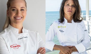 A sinistra, Tiziana Cappiello, giovane pizzaiola della pizzeria Il Balcone, a Minervino Murge (Barletta-Andria-Trani) che parteciperà a Identità Vegetali in collaborazione con Velier lunedi 11 marzo in sala Blu 2 alle ore 11.45; a destra, Jessica Galletti, artigiana del gelato de Il gelato di Jessica a Cesena e Cesenatico (Forlì-Cesena) sarà tra i relatori di Identità di Formaggio sabato 9 marzo alle ore 12.30 in compagnia di Stefano Guizzetti, maestro gelatiere di Ciacco (Milano - Parma)

CLICCA QUI PER IL PROGRAMMA COMPLETO DI IDENTITÀ MILANO 2024

CLICCA QUI PER ISCRIVERSI
