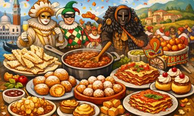 Questi&nbsp;giorni di Carnevale sono&nbsp;anche l'occasione per una full immersion in diverse tradizioni gastronomiche, salate e dolci, tipiche del periodo
