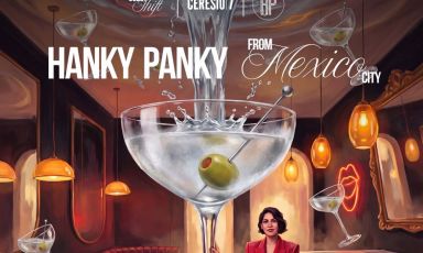 Estratto della locandina dell'appuntamento milanese al Ceresio 7 con le guest shift di Disaronno
