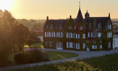 Una splendida veduta aerea di&nbsp;Ch&acirc;teau Lascombes
