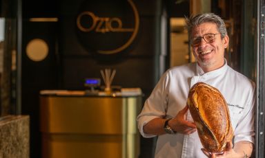 Salvatore Testagrossa con il suo pane
