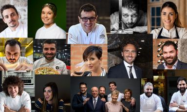 All the Young Stars awarded in the 2019 Guida ai Ristoranti di Identità Golose, presented this morning at Terrazza Gallia in Milan
