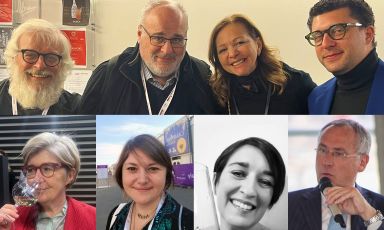 Identità di Vino al Vinitaly: in alto Leonardo Ro
