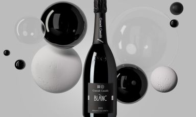 Si chiama Blànc 2018 la nuova bollicina di Contadi Castaldi, con il 50% di Pinot Bianco e altrettanto Chardonnay. Foto a cura di Oliviero Toscani

