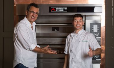 Jacopo Mercuro, a destra, e David Ranucci: sono gli artefici del successo di Pizzottella a Milano, insegna inaugurata a settembre 2018
