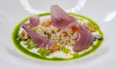 Il Cous cous con le verdure dell'orto è il Piatto dell'estate 2023 del Me Restaurant a Pizzo, in provincia di Vibo Valentia
