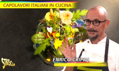 Enrico Crippa e la sua Insalata 21... 31... 41.. 51... a Striscia la notizia
