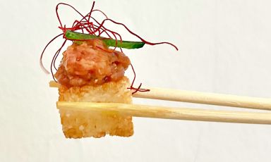 I Crispy rice tuna di Aji a Milano
