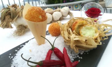 L'Arancino aglio, olio e peperoncino di Lorenzo Cuomo
