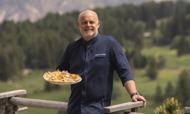 Denis Lovatel e le sue pizze al&nbsp;COMO Alpina Dolomites
