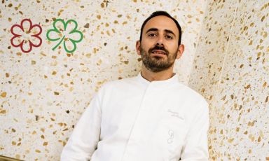 Davide Di Fabio, 39 anni, chef di Dalla Gioconda a Gabicce Monte (Pesaro Urbino), 1 stella Michelin rossa e una verde

