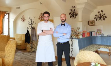 Alessio Longhini e Jgor Tessari: sono le due colonne portanti della Stube Gourmet di Asiago (foto Tanio Liotta)
