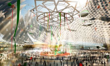Now the Milanese edition has ended, we return on the rendering images of the future Expo: the World Fair in Dubai (20th October 2020-10th April 2021) aims for a total of 25 million visitors, an exhibition area of 438 hectares, a total daily capacity of 300K people and a daily flow of 153K visitors. Before that, we’ll have Expo 2017 in Astana, a sort of "mid-term fair" to occur in the capital of Kazakhstan, from 10th June till 10th September 2017