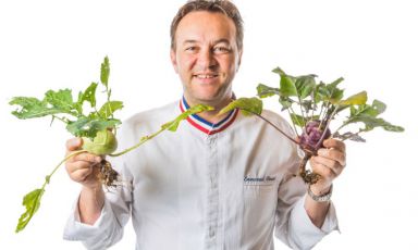 Emanuel Renaut, chef di Flocons de sel a Megève, Alta Savoia, Francia

