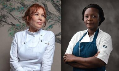 Leonor Espinosa and Fatmata Binta, both special gu
