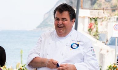 Gennarino Esposito, chef del ristorante Torre del Saracino e ideatore della manifestazione a cadenza annuale Festa a Vico, a Vico Equense (Napoli)
