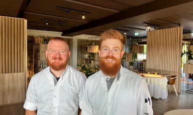 Alex e Vittorio Manzoni, titolari e chef di Osteria degli Assonica a Sorisole, Bergamo
