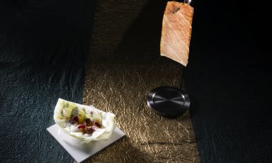 Dal menu Susci nomade dedicato agli Inuit, la Ventresca di tonno. Lo scatto è a cura di @Brambilla-Serrani 
