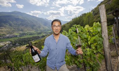 Chul Kyu Peloso, enologo e produttore della cantina in Valle d'Aosta, Cave Monaja
