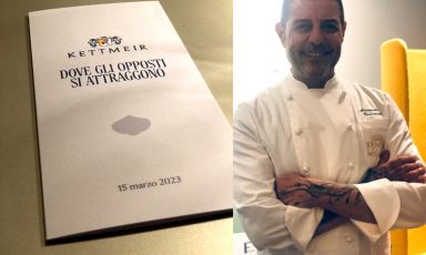 Lo chef Armando Codispoti del ristorante Levante in Franciacorta è stato ospite lo scorso 15 marzo all'Hub: la sua cucina mediterranea si è legata perfettamente alle bollicine di montagna firmate Kettmeir
