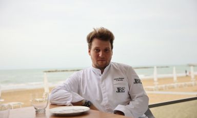 Nikita Sergeev, chef del ristorante L'Arcade, una stella Michelin a Porto San Giorgio in provincia di Fermo
