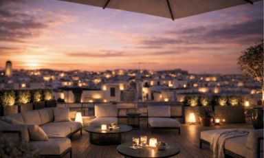 La splendida vista da Sant'Angelo - Il Palazzo, il relais prossimo all'apertura nell'incantevole citt&agrave; del brindisino, a Ostuni
