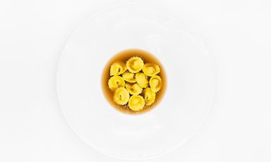 Sagne, nocciola, lenticchie: il piatto del 2021 di Gianmarco Dell'Armi
