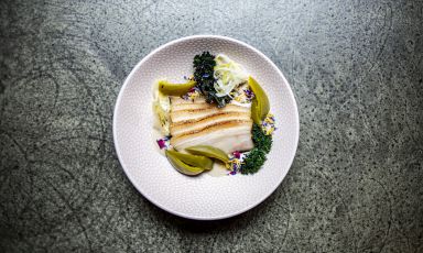 Pancia di maiale, anchoiade, papaccelle di Marco Ambrosino
