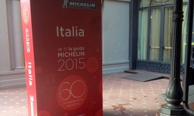 The life-size reproduction of the Michelin Guide. 