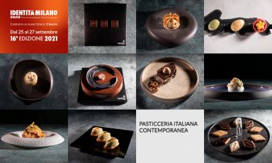 Alcune della creazioni dei sette pasticceri di Pasticceria Italiana Contemporanea
