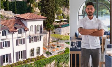 Siamo stati al Villa Lario, proposta di hôtellerie di qualità a Pognana, sul Lago di Como. A destra, il suo chef Alex Visconti
