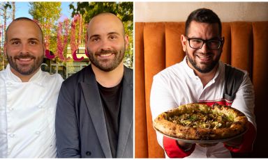 Alessandro e Filippo Billi, dell'Osteria Billis di Tortona, e Manuel Maiorano de La Fenice Pizzeria Contemporanea di Pistoia, saranno a Identità Golose Milano giovedì 26 giugno per Sanpellegrino Table. Prenotazioni qui
