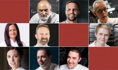 The nine speakers of Pasticceria italiana contemporanea, Sunday 25th October, the entire day in Sala Blu 2 at Identità Milano 2020, in collaboration with Petra® Molino Quaglia and Valrhona. Top row, from the left Corrado Assenza (Caffè Sicilia, Noto - Syracuse); Nicola Olivieri (Olivieri 1882, Arzignano – Vicenza); Gianni Zaghetto (Pasticceria Racca, Padua). In the middle row: Angelica Giannuzzi (Pashà, Conversano - Bari); Fabio Longhin (Pasticceria Chiara, Olgiate Olona - Varese); Anna Sartori (Pasticceria Sartori, Erba - Como); bottom row Diletta Zenna (Lazzaro 1915, Pontelongo – Padua); Nicola Di Lena (Seta del Mandarin Oriental, Milan); Fabrizio Fiorani (Pastry consultant). TO REGISTER IN IDENTITÀ MILANO 2020, CLICK HERE AND FOLLOW THE INSTRUCTIONS
