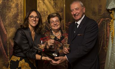 Mariella e Vittorio Moretti con la figlia Francesca
