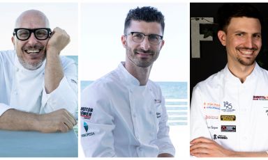 The protagonists of Identità di Gelato 2023, on Monday 28th of January from 3.15 am in Sala Blu 1 at MiCo Milano Fiera in Via Gattamelata 1. Paolo Brunelli, Stefano Guizzetti and Paolo Griffa. TO REGISTER, CLICK HERE 
