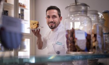 Giancarlo Moranduzzo, prima sous chef e ora pastry chef del Regio Patio del Regina Adelaide, nonché alla guida della pasticceria I Dolci della Regina

