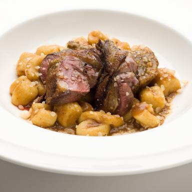 Potato Dumplings with Squab in Guazzetto 