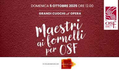 Torna Grandi cuochi all'Opera, l'iniziativa organizzata da OSF con Identità Golose
