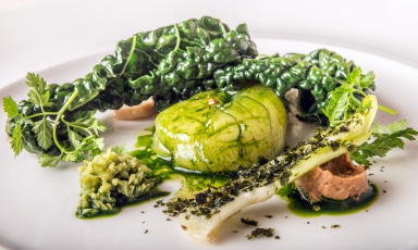 Insalata di rinforzo: ecco il piatto 2017 di Silvio Salmoiraghi, chef del ristorante Acquerello di Fagnano Olona (Varese)
