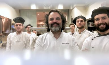 Marco Stabile con la sua brigata
