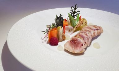 Petto di fagiano in crepinette con verdure invernali in diverse cotture e consistenze: il piatto del 2021 di Marcello Corrado
