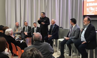 Un'immagine dalla presentazione a Identità Golose Milano del corso Il Ristorante del Futuro. Una proposta formativa unica, dalla formula innovativa, una collaborazione tra la più importante scuola di cucina italiana a livello internazionale, Alma, e Identità Golose
