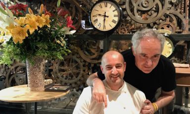 Federico Zanasi and Ferran Adrià: they’ve opened Condividere in Torino
