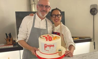 Nancy Silverton was the guest of Franco Pepe and his Pepe In Grani, for the Authentica 10 dinner series, celebrating ten years since the pizzeria's opening (2012-2022)
