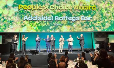 Il momento della premiazione del People's Choice Awards per l'edizione 2025 dei TheFork Awards con Mastercard
