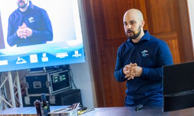 Jacopo Ticchi protagonista a Encuentro de los mares, congresso dedicato al mare - tra scienza e cucina - che si &egrave; tenuto nei giorni scorsi a Tenerife, Isole Canarie, Spagna
