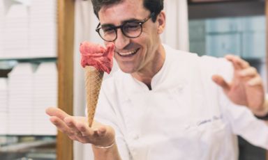 Iginio Ventura, gran gelatiere di Peschici. Sarà tra i protagonisti del congresso, domenica 24 marzo alle 11,30, nella sezione Identità di Formaggio, la sua una lezione a due voci con lo chef Paco Magri del Dordoni di Cremona
